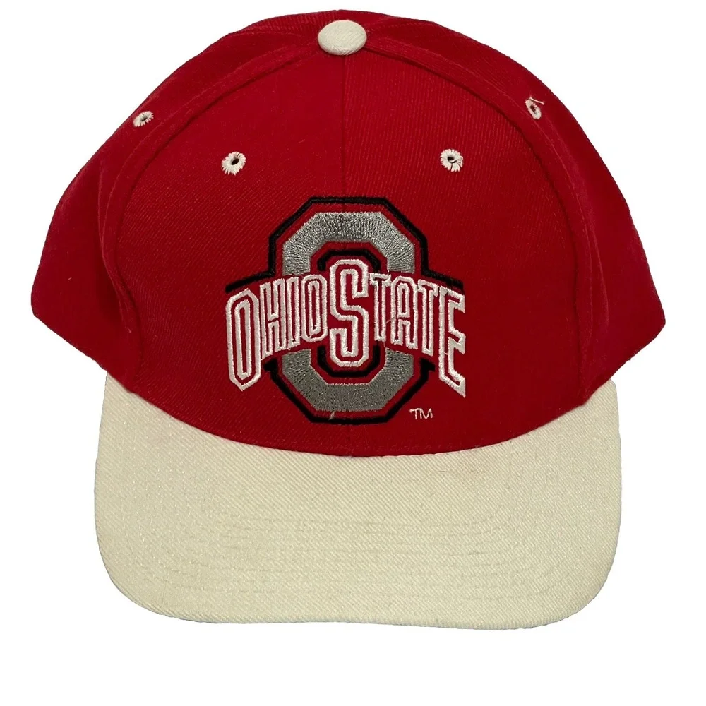 Ohio State Rear Script Snapback Cap Buckeyes Sport Specialties Grail Vintage 90s